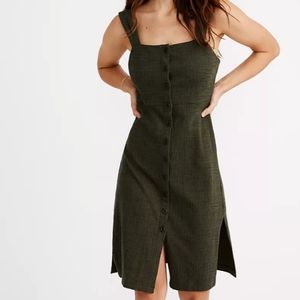 Madewell Texture & Thread button-front tank dress